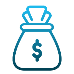 icon money in bag icon money in bag