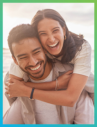 happy smiling couple